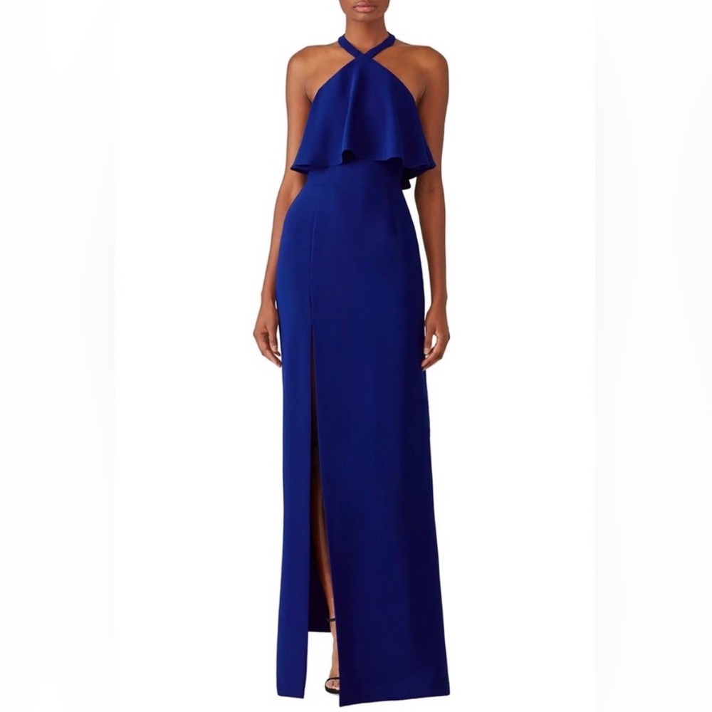 Amanda Uprichard Blue Piazza Gown Size S